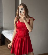 Короткое платье с корсетом  NK-9128A570