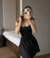 Короткое платье с корсетом  NK-9128A570