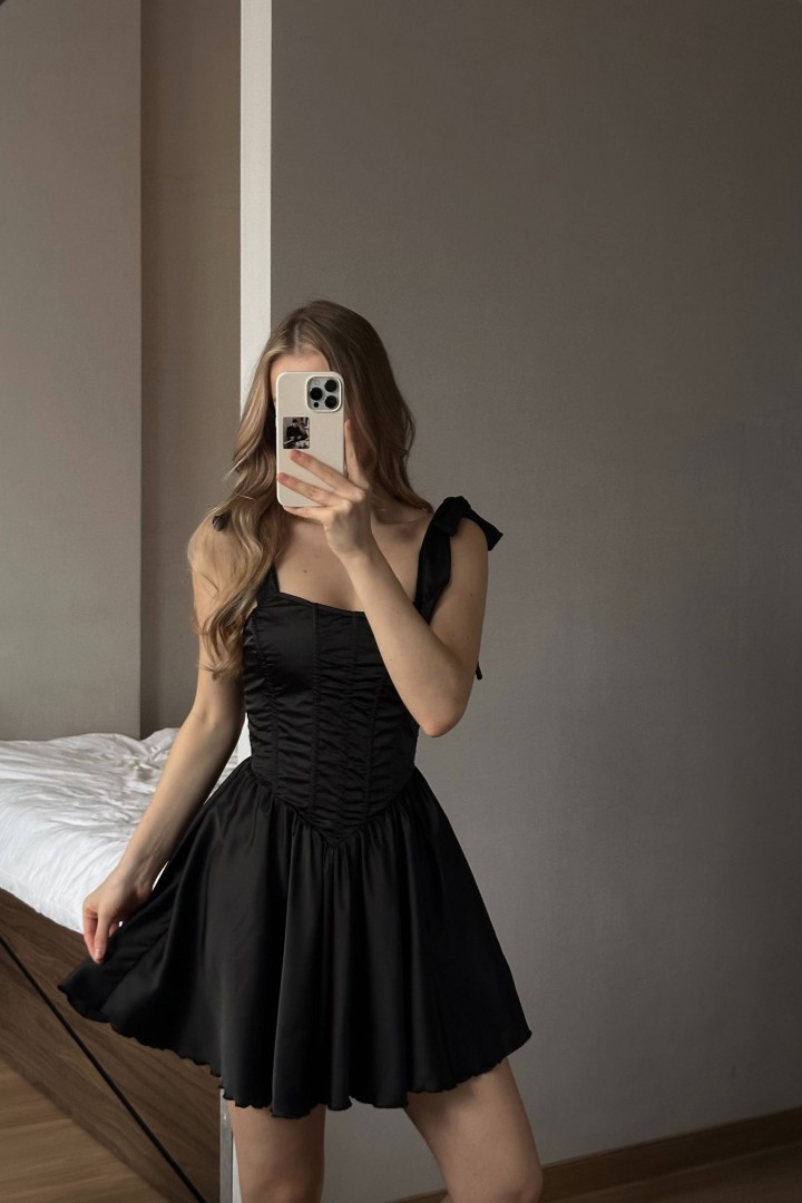 Короткое платье с корсетом  NK-9128A570