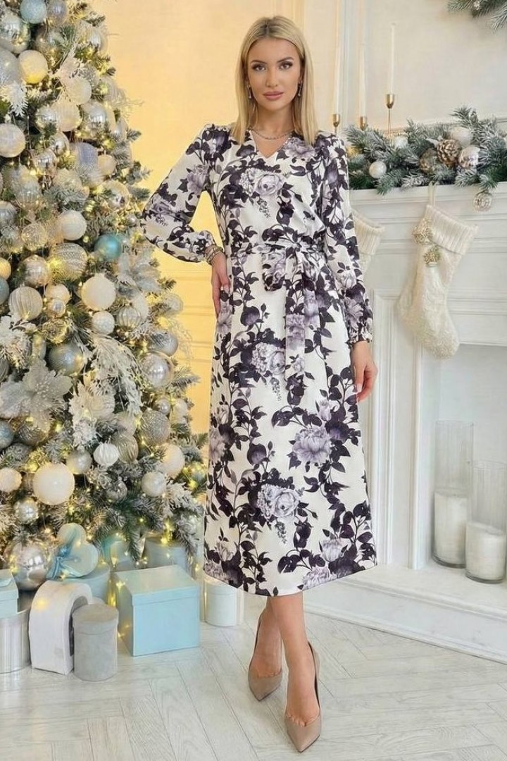 Женское платье с цветочным принтом TS-423.4A470