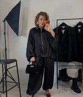 Шовковий брючний костюм двійка LOU-1401A900