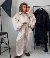 Шовковий брючний костюм двійка LOU-1401A900