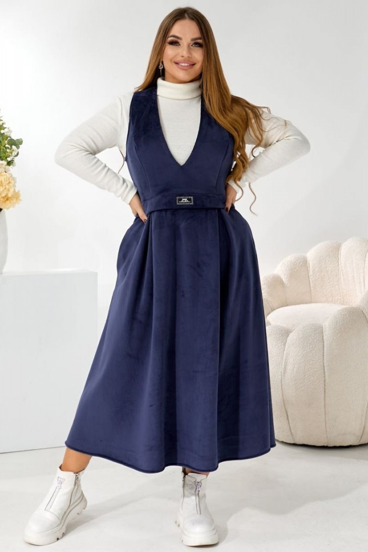 Теплый женский сарафан TAS-9104A750