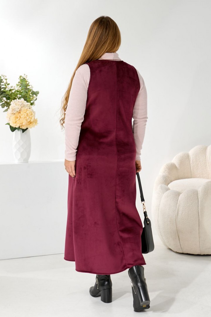 Теплый женский сарафан TAS-9104A750