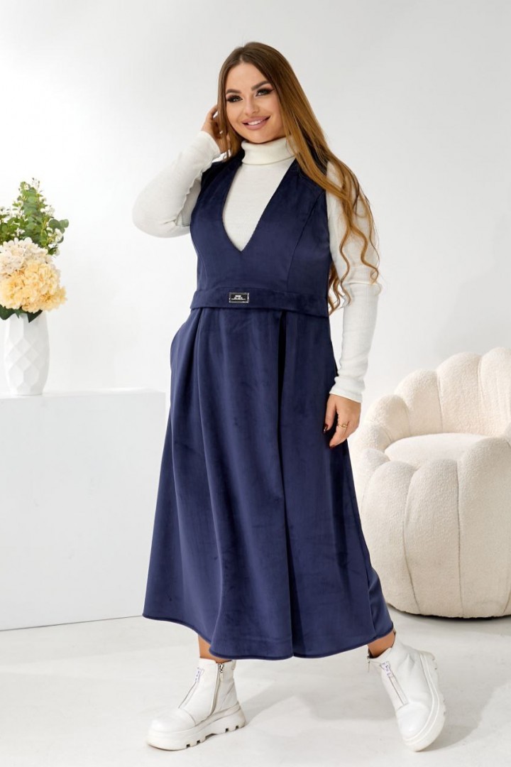 Теплый женский сарафан TAS-9104A750