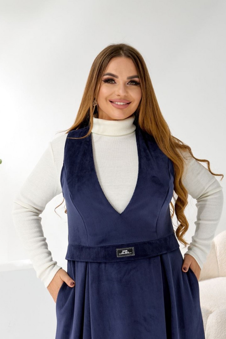 Теплый женский сарафан TAS-9104A750