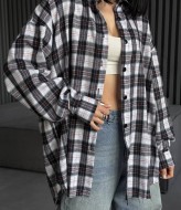 Рубашка в клетку длинная  LID-571A650