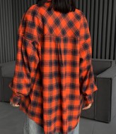 Рубашка в клетку длинная  LID-571A650