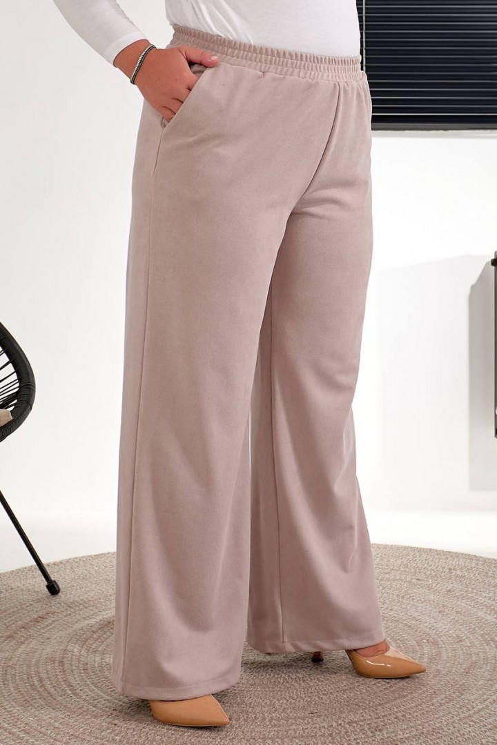 Брюки палаццо на резинке BIN-026A370