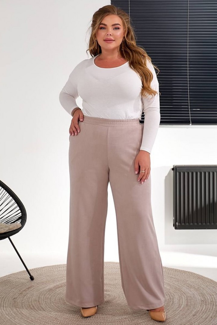 Брюки палаццо на резинке BIN-026A370