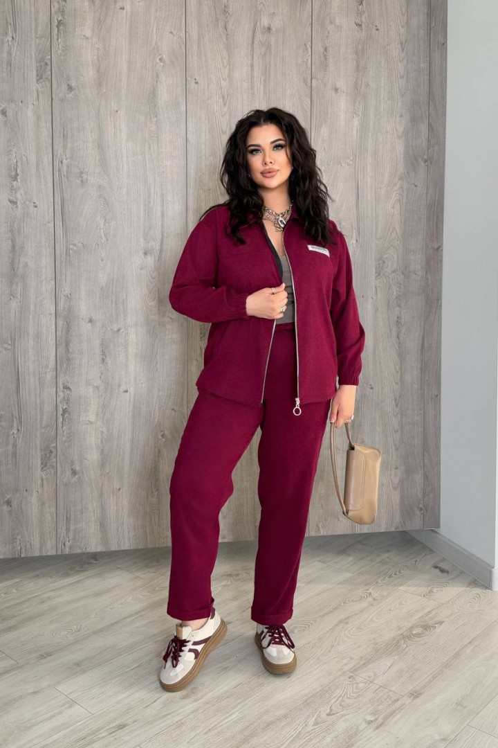 Зручний вельветовий костюм QUA-4166A650