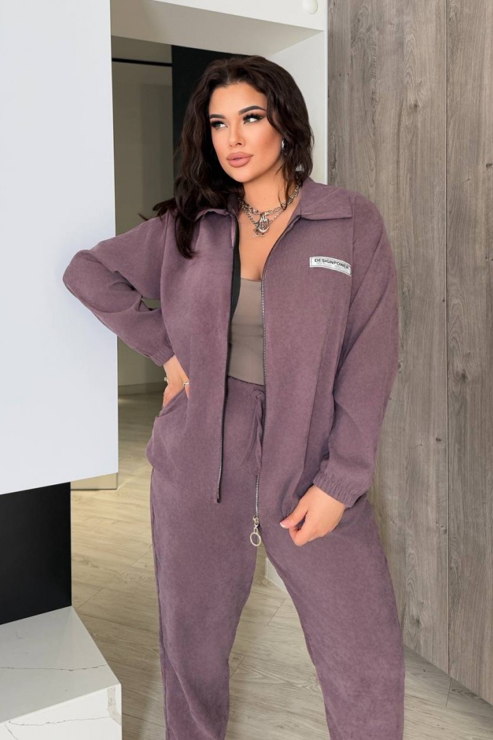 Зручний вельветовий костюм QUA-4166A650