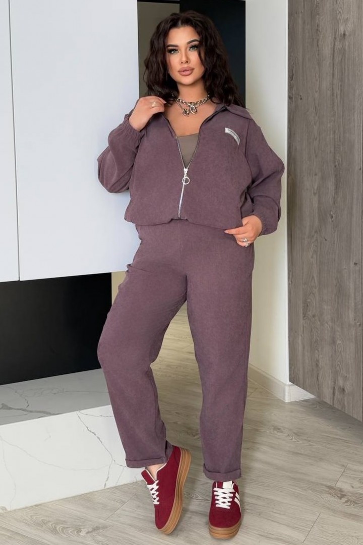 Зручний вельветовий костюм QUA-4166A650