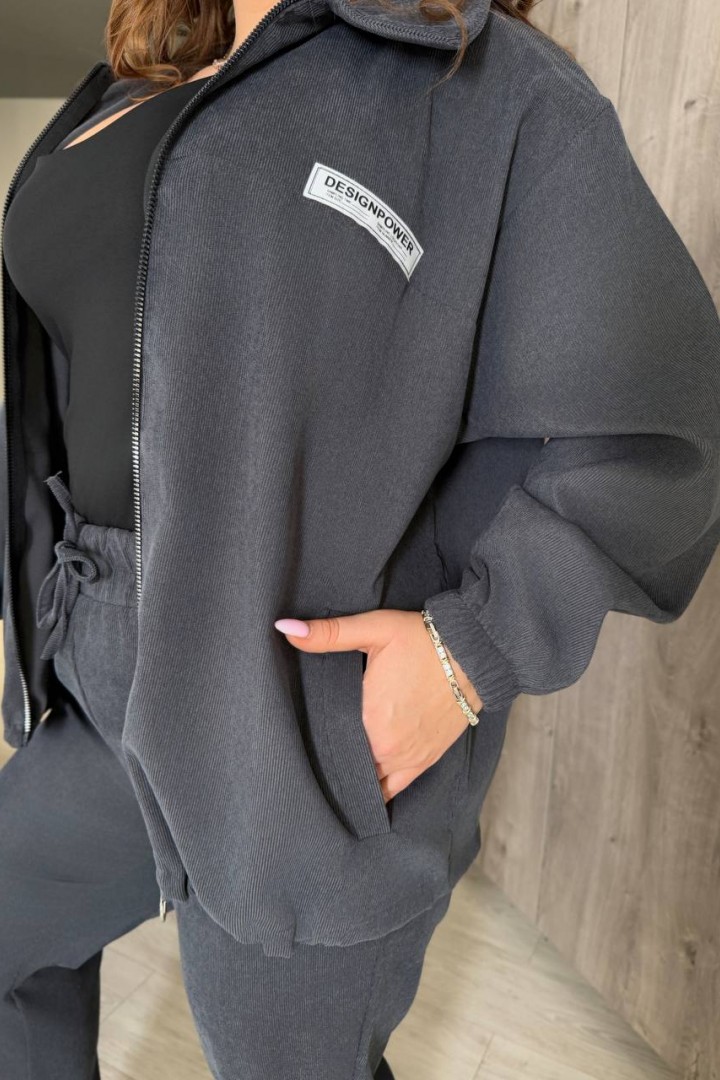 Зручний вельветовий костюм QUA-4166A650