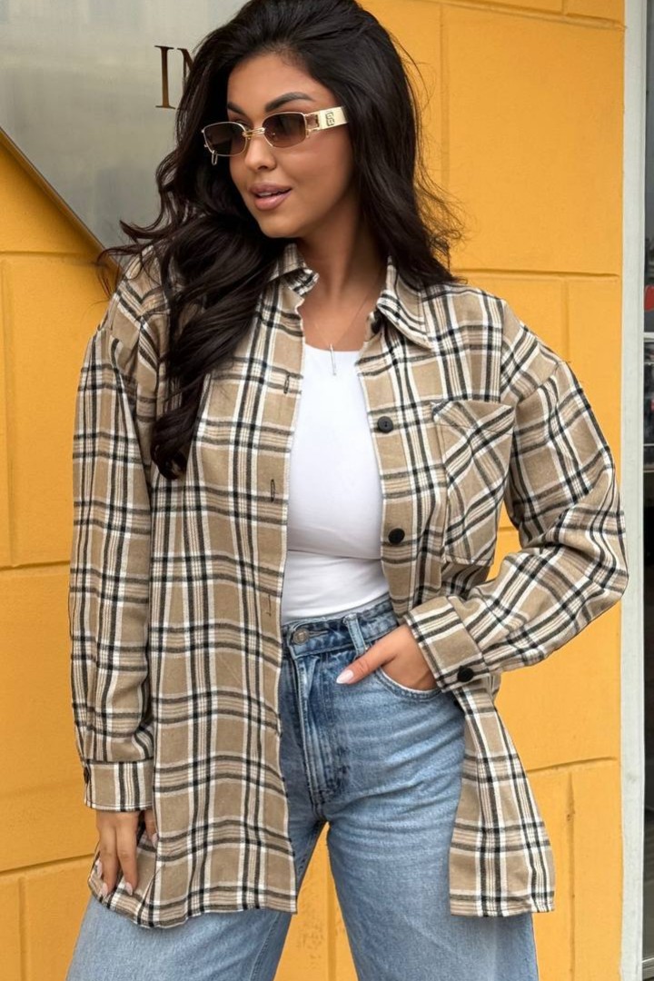 Жіноча сорочка в клітинку TS-456.4A450