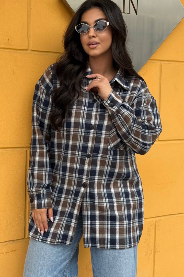 Жіноча сорочка в клітинку TS-456.4A450