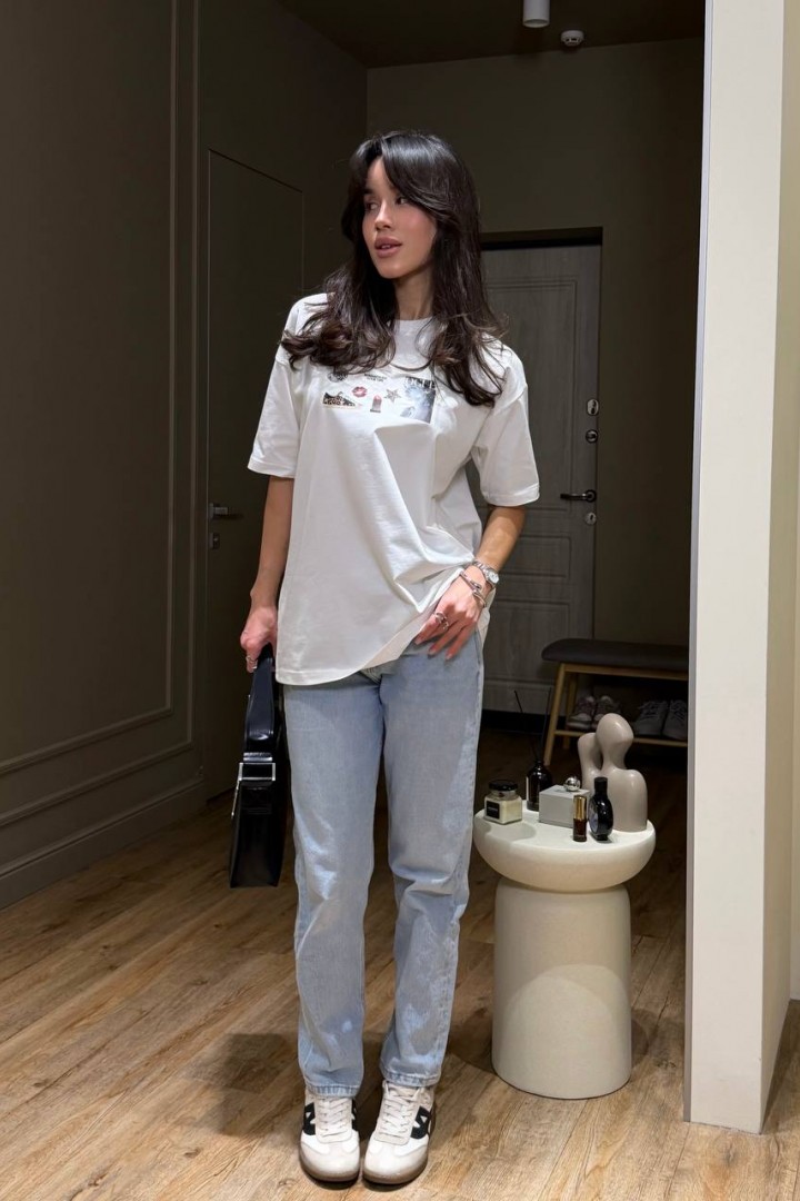 Футболка з принтом SSY-038A400