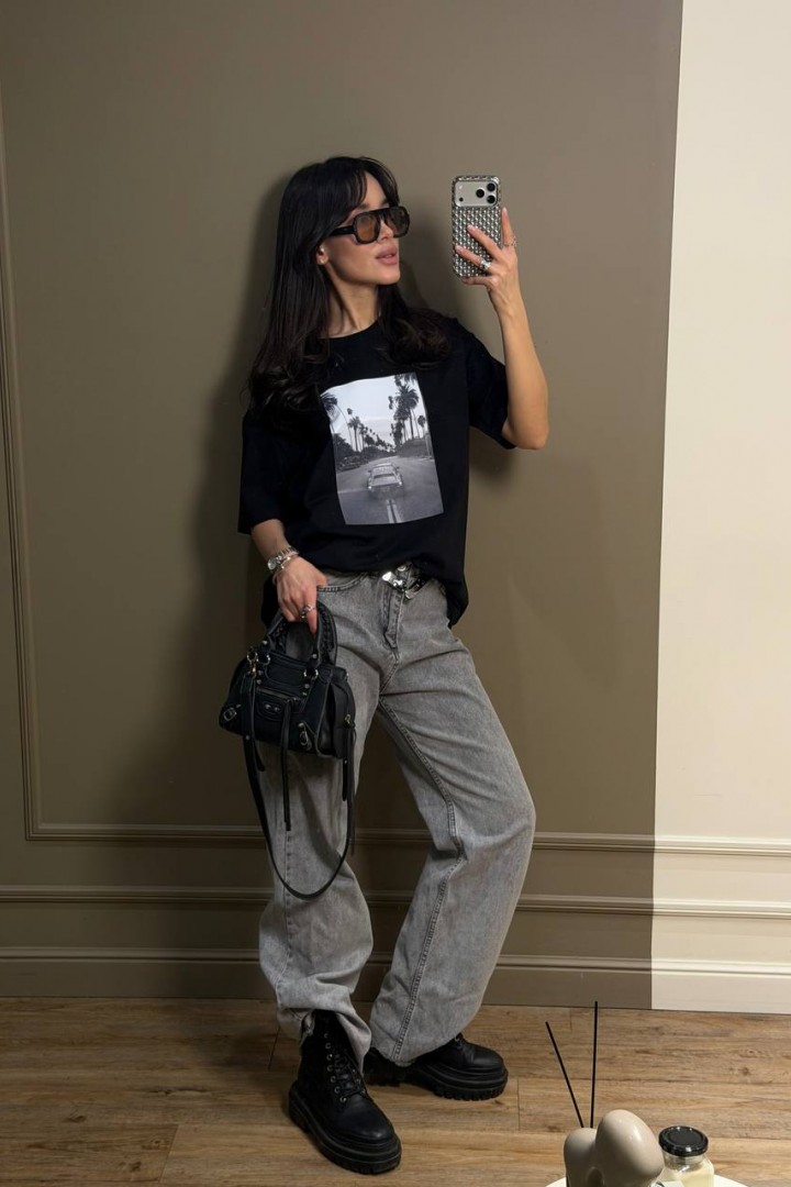 Футболка з принтом SSY-038A400