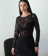 Кружевной лонгслив AVB-107A270