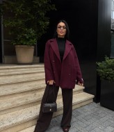 Двубортное полупальто ASP-2025A1499