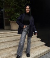 Двубортное полупальто ASP-2025A1499