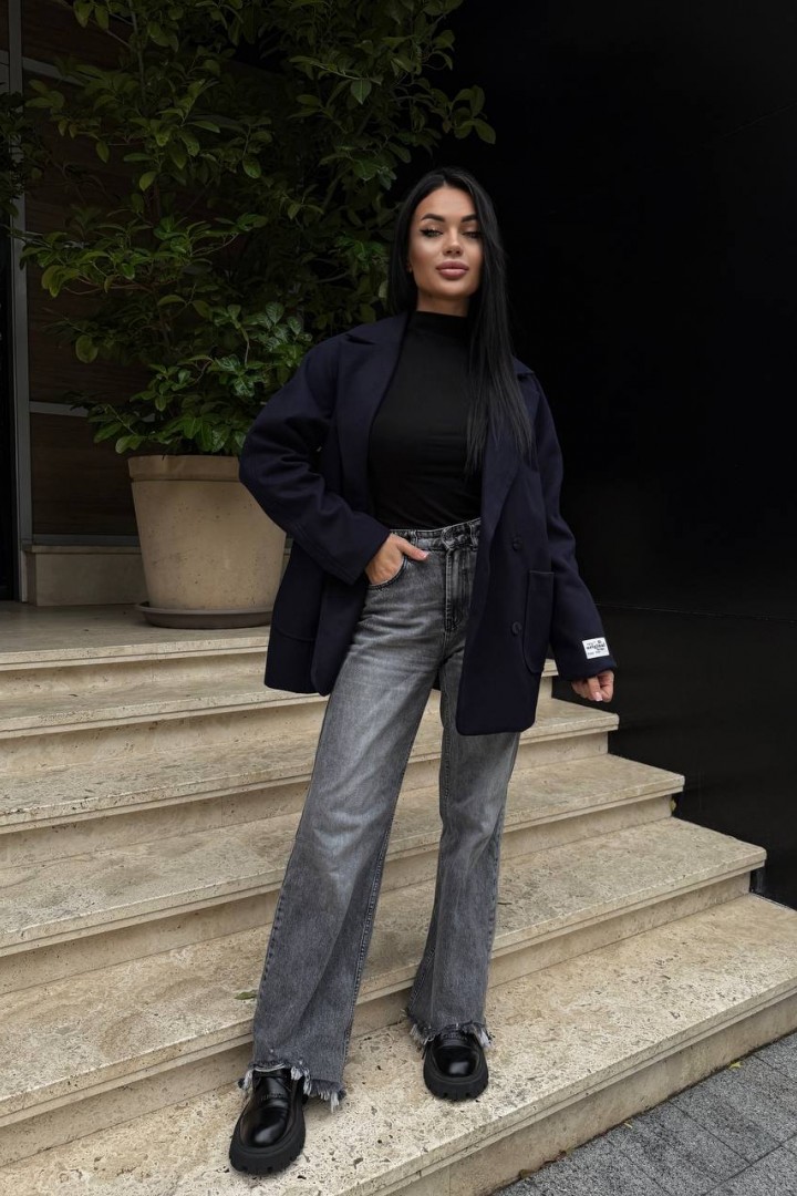 Двубортное полупальто ASP-2025A1499