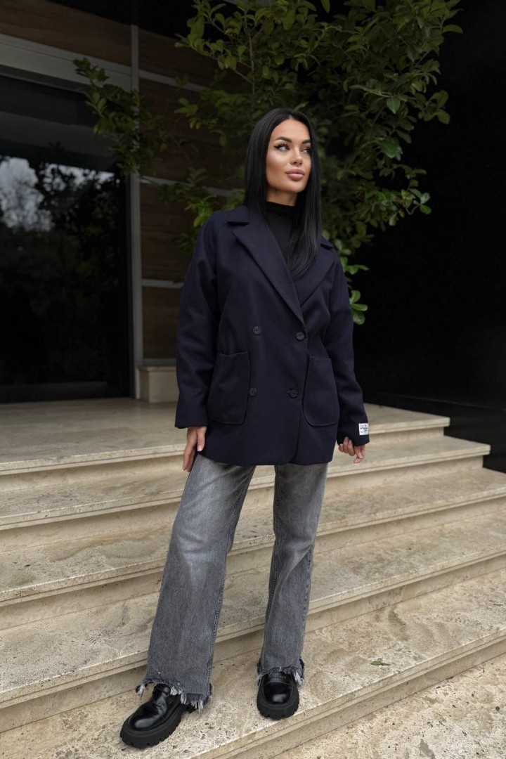 Двубортное полупальто ASP-2025A1499