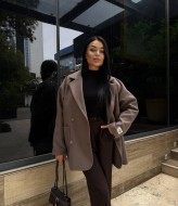 Двубортное полупальто ASP-2025A1499