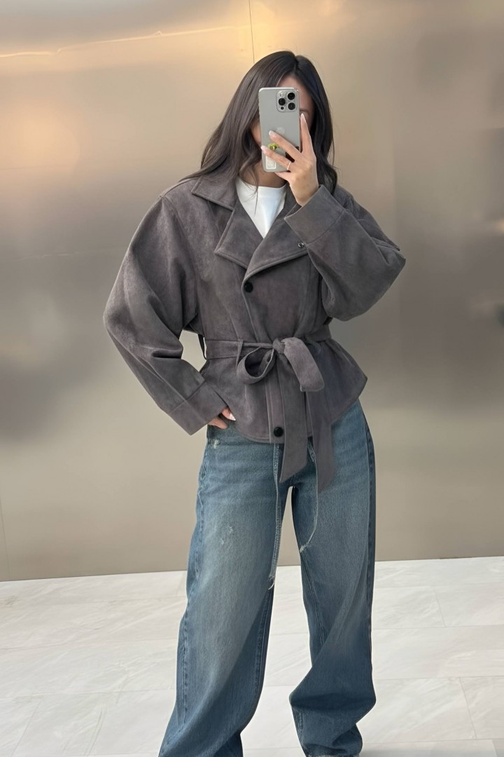 Замшевая косуха MIS-220A680