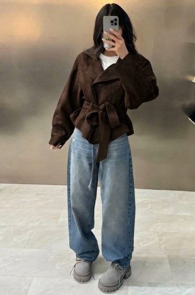 Замшевая косуха MIS-220A680