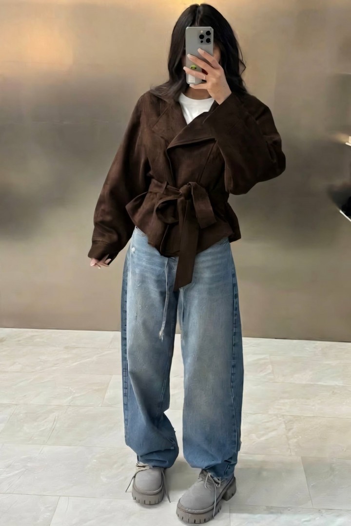 Замшевая косуха MIS-220A680