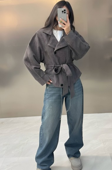 Замшевая косуха MIS-220A680