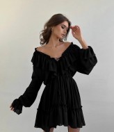 Шифоновое мини платье ASP-6202A690