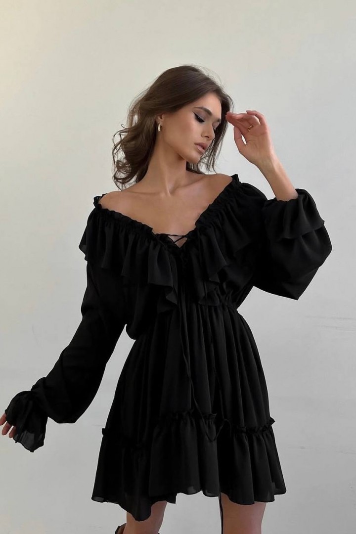 Шифоновое мини платье ASP-6202A690