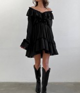 Шифоновое мини платье ASP-6202A690