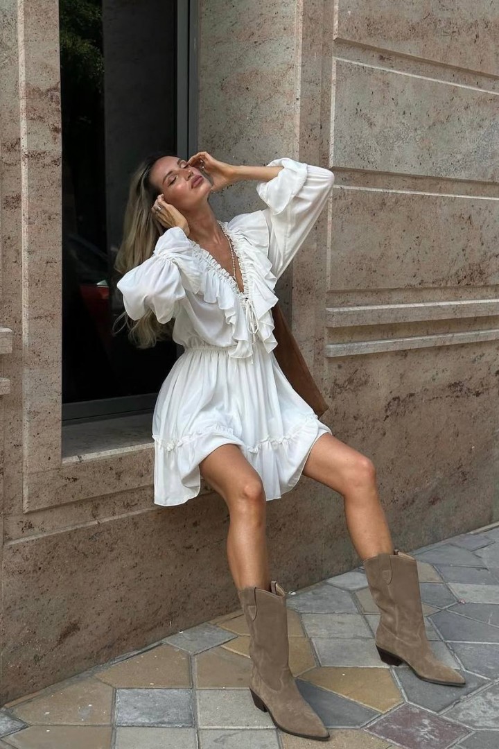 Шифоновое мини платье ASP-6202A690