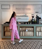 Женский льняной костюм  NUL-8013A680