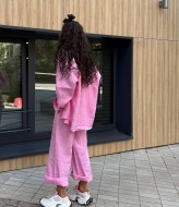 Женский льняной костюм  NUL-8013A680