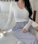 Лонгслив с кружевом IMMA-458A380