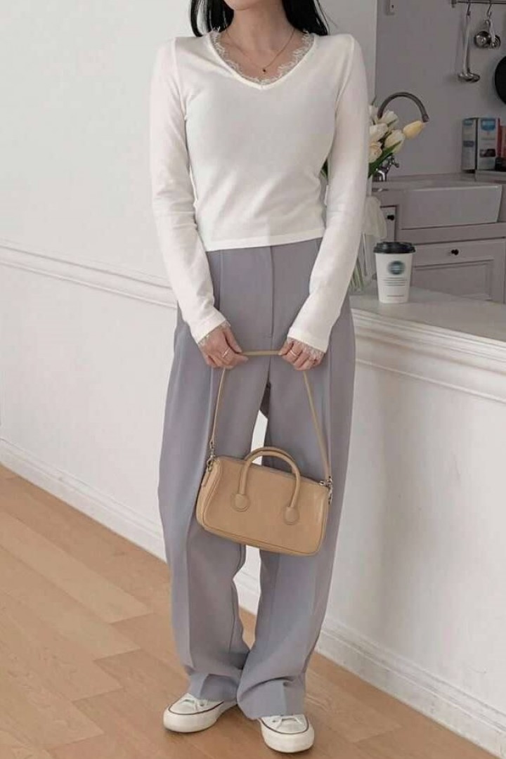 Лонгслив с кружевом IMMA-458A380