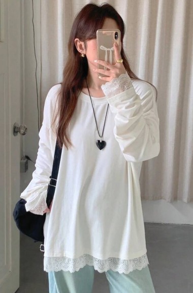 Свободный лонгслив IMMA-459A400