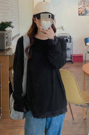 Свободный лонгслив IMMA-459A400