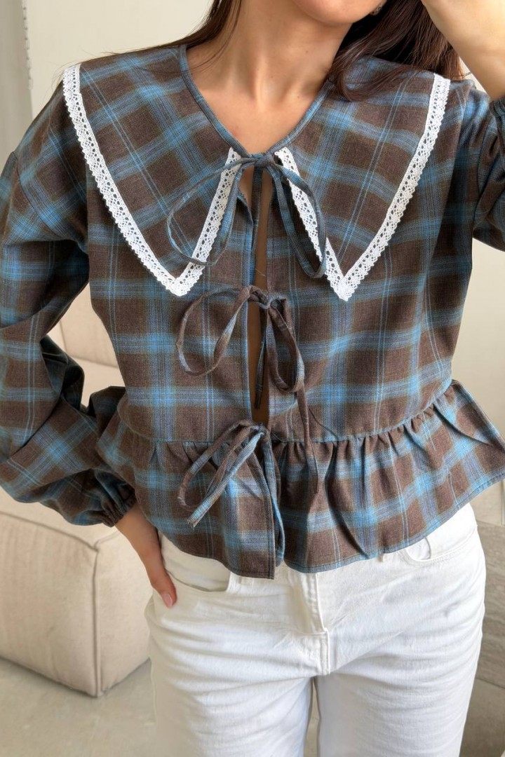 Коротка сорочка з мереживом ANM-440A630