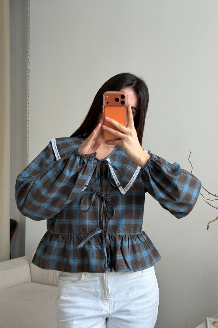 Коротка сорочка з мереживом ANM-440A630