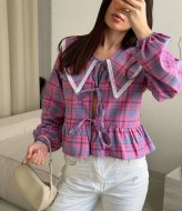 Коротка сорочка з мереживом ANM-440A630