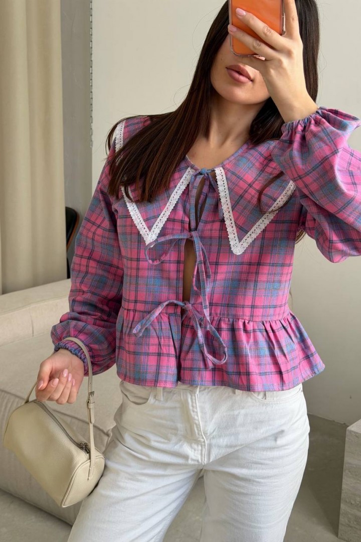 Коротка сорочка з мереживом ANM-440A630