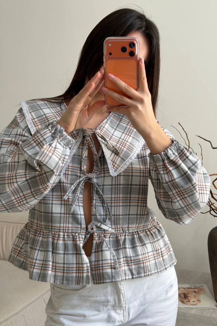 Коротка сорочка з мереживом ANM-440A630