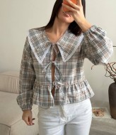 Коротка сорочка з мереживом ANM-440A630