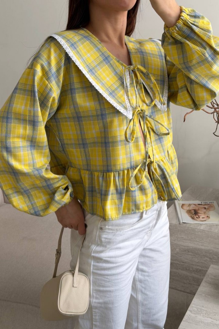 Коротка сорочка з мереживом ANM-440A630