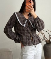 Коротка сорочка з мереживом ANM-440A630